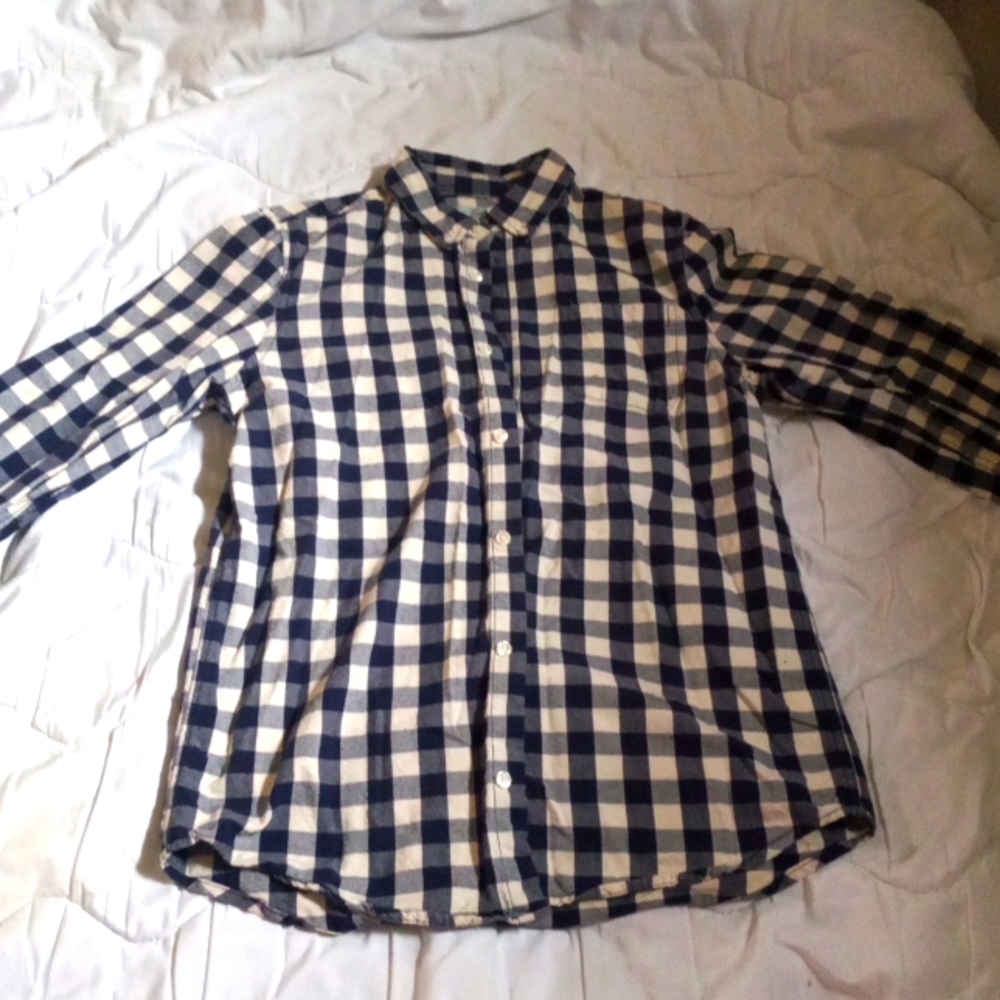 Checkered button-up